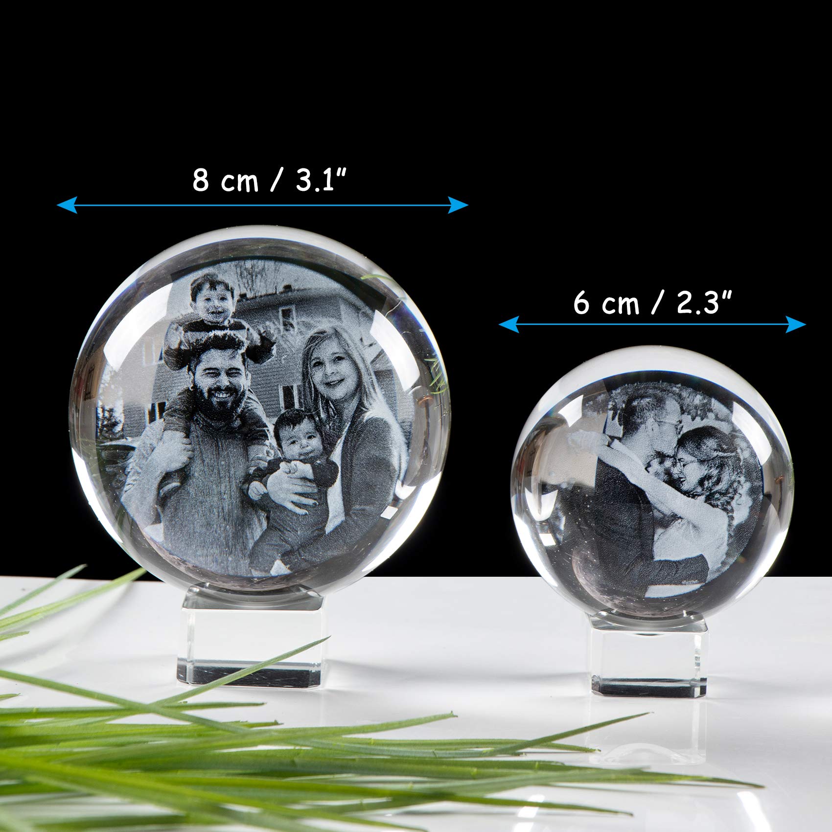 WBW Personalisierte 3D-Kristallkugel Mit Bild & Produktbild-Vorschau 3
