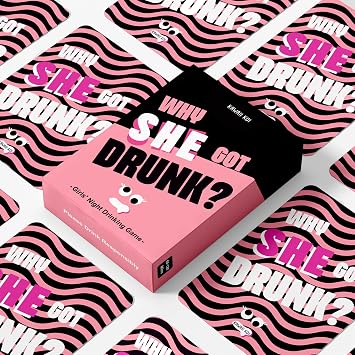 KAWAII KOI Girls Night Party Drinking Games - Bachelorette Party Favors & Card Games for Ladies' Nights - Fun Board Games for Girls Night Out & Bachelorette Party 21st Birthday Party