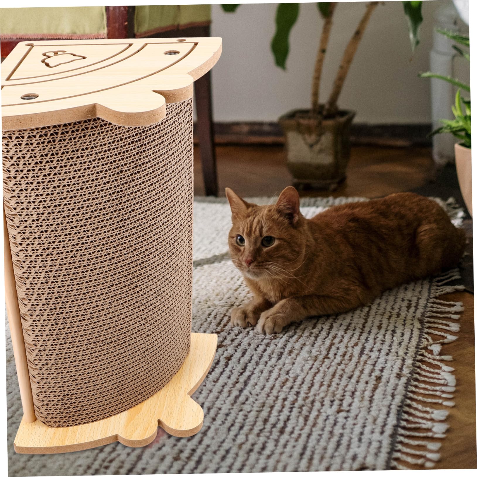 YARNOW Gato Rascador Almohadilla De Papel Corrugado Rascador para Gatitos Durable y Seguro