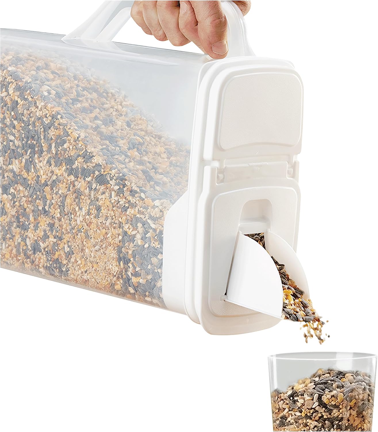 Buddeez Pet Food Storage Container 8 Quart Capacity Bird Seed