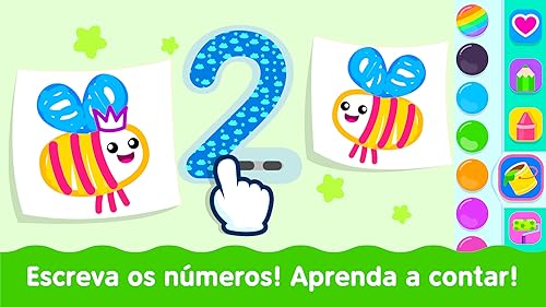 Infantis o jogo de pintar! Aprenda a desenhar bebe animais, ABC letras, contagem numeros! Crianças j