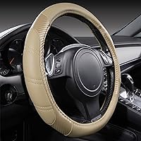 Vista 1 de CAR PASS Line Rider Funda de Volante de Cuero de Microfibra Deportiva, Ajuste Universal para el 95% de Camiones, SUV, Automóviles, Diseño