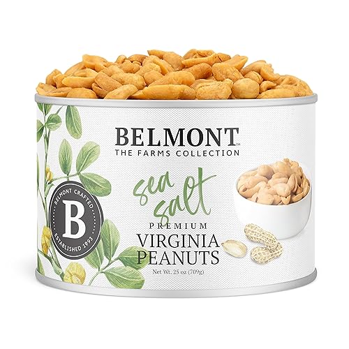 Miniatura 1 de Belmont Peanuts Cacahuetes Virginia de sal marina 25 onzas colección granjas