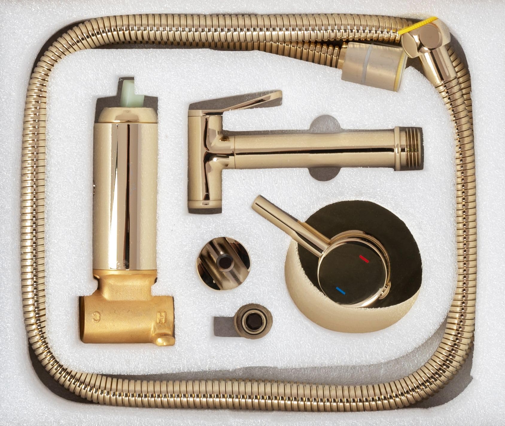 Rea B8979, Rubinetto del bidet LOOP LUNGO, Gold