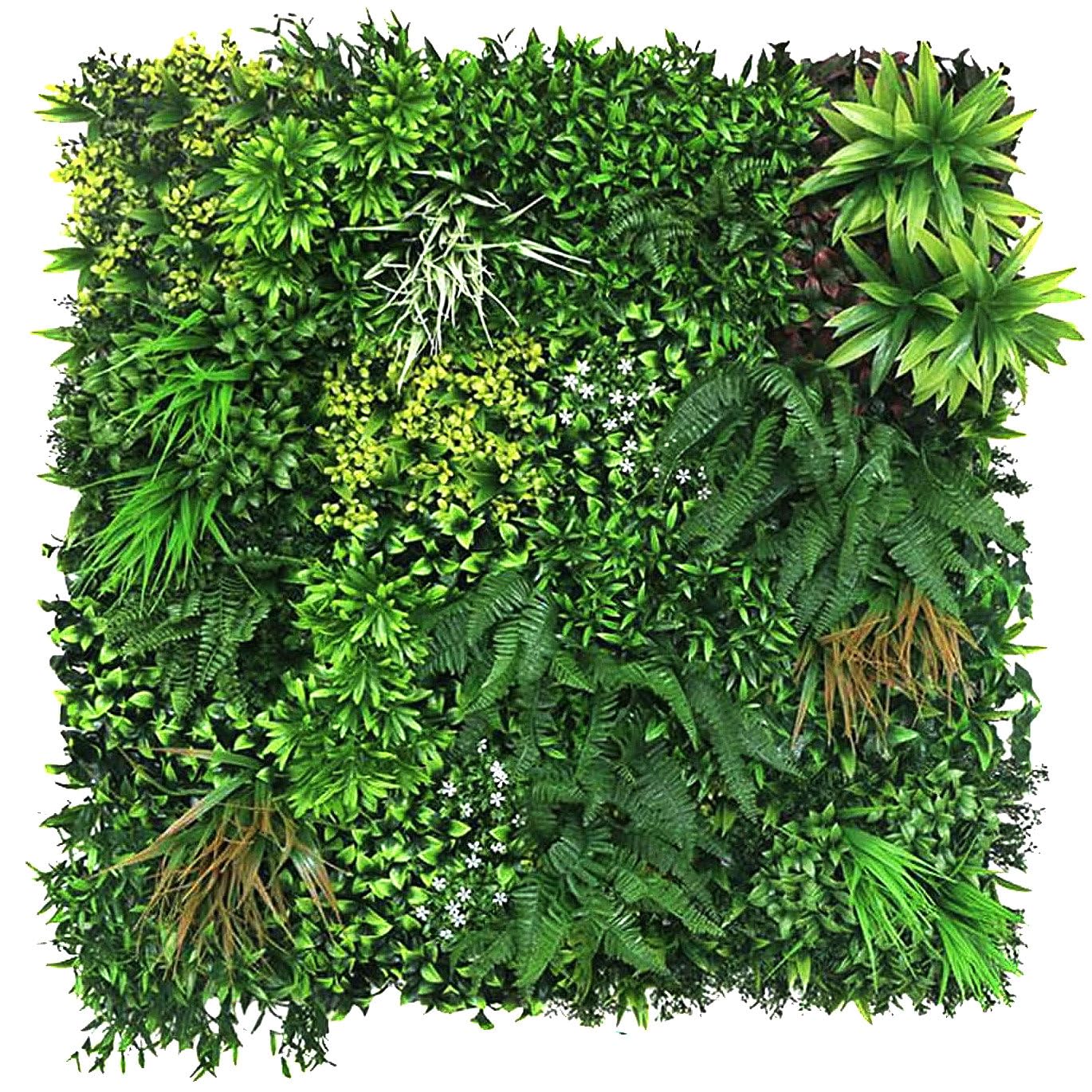 True ProductsPremium Artificial Plants Living Wall Panel Spring Hedge Indoor or Outdoor FR UV Stable 1m x 1m Home, Office, Cafe, Shop, Salon, Wedding