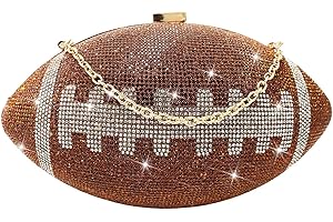 Football Purse for Women: Bedazzled with Bling