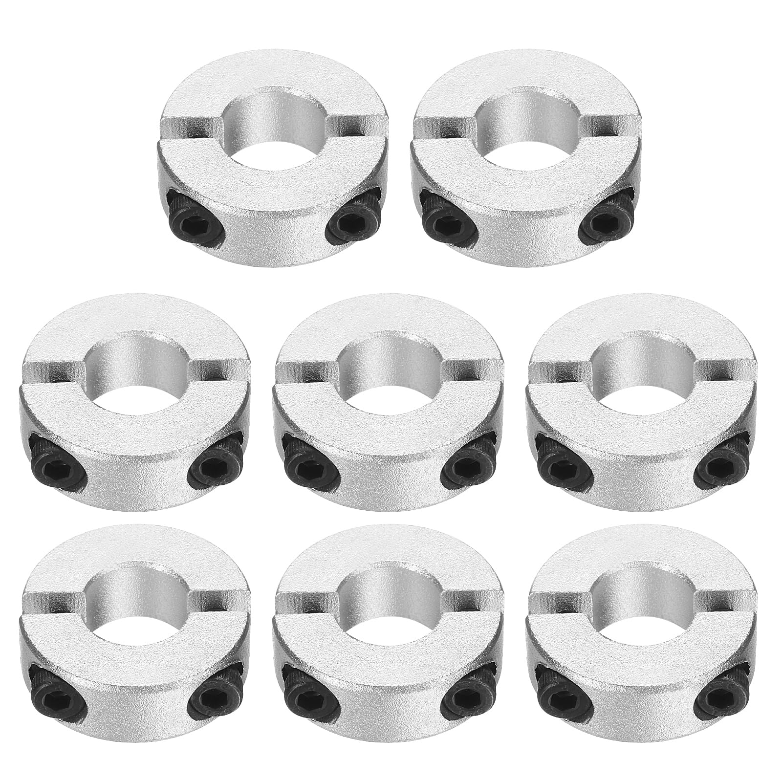 Aluminum Shaft Collars - 8 Pack, Secure Grip -1 Aluminum Shaft Collars - 8 Pack, Secure Grip -1