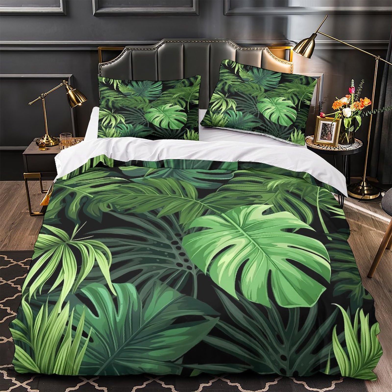 Housse de couette microfibre ultra douce 260x220 effet 3D soleil