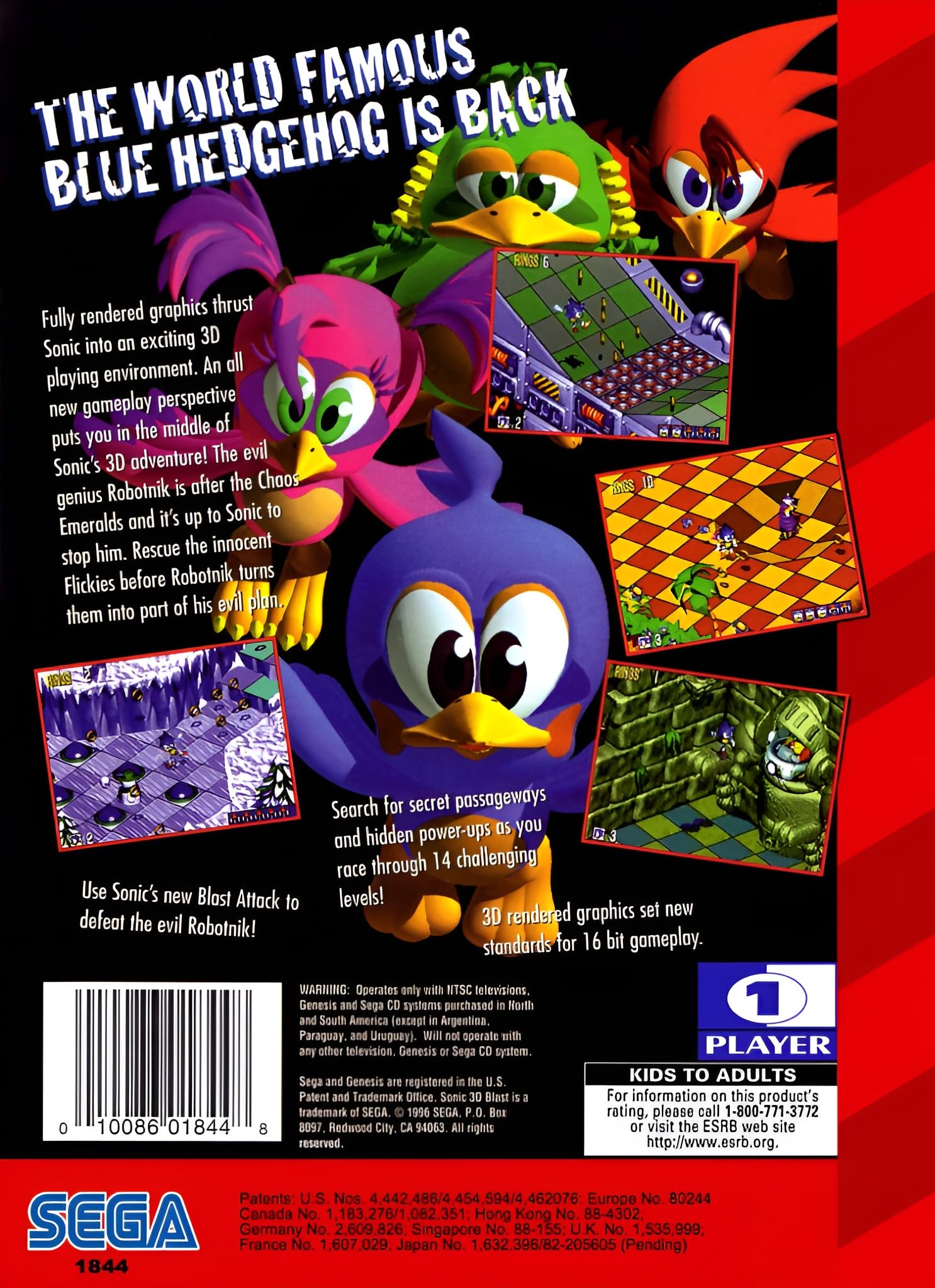 Sonic 3D Blast - Sega Genesis - Very Good - Used Game - Image 2