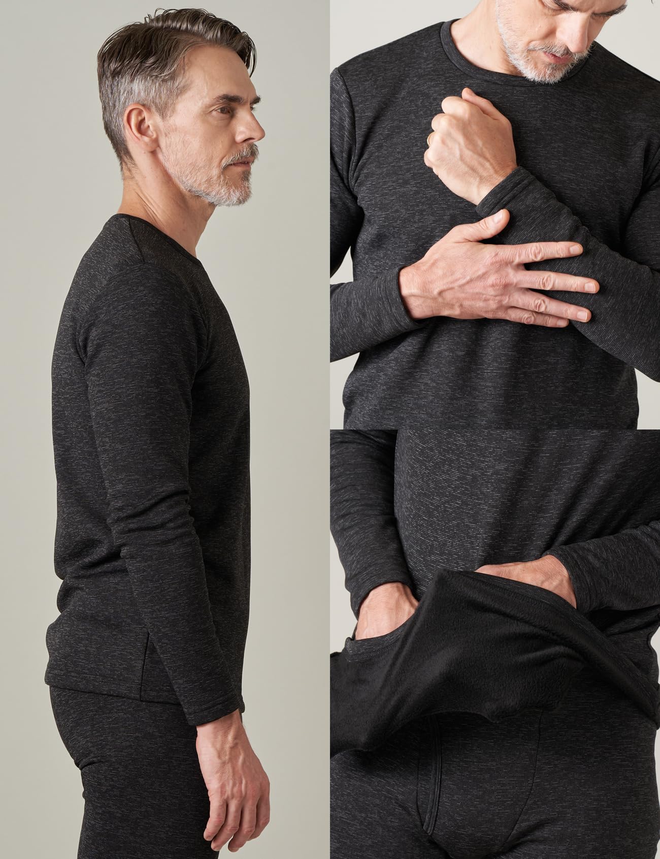 LAPASA Pacco da 2 o 1 Maglia Termica Peso Uomo Maniche Lunghe Canottiera Strato Base - Invernale Sport Allaperto Escursionismo Sci Snowboard M09/M26/M55