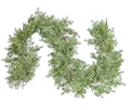 DearHouse 6.1Ft Pine Christmas Garland, 148 Leaves Winter Artificial Greenery Garland for Holiday Season Mantel Fireplace Table Runner Centerpiece Christmas Decoration