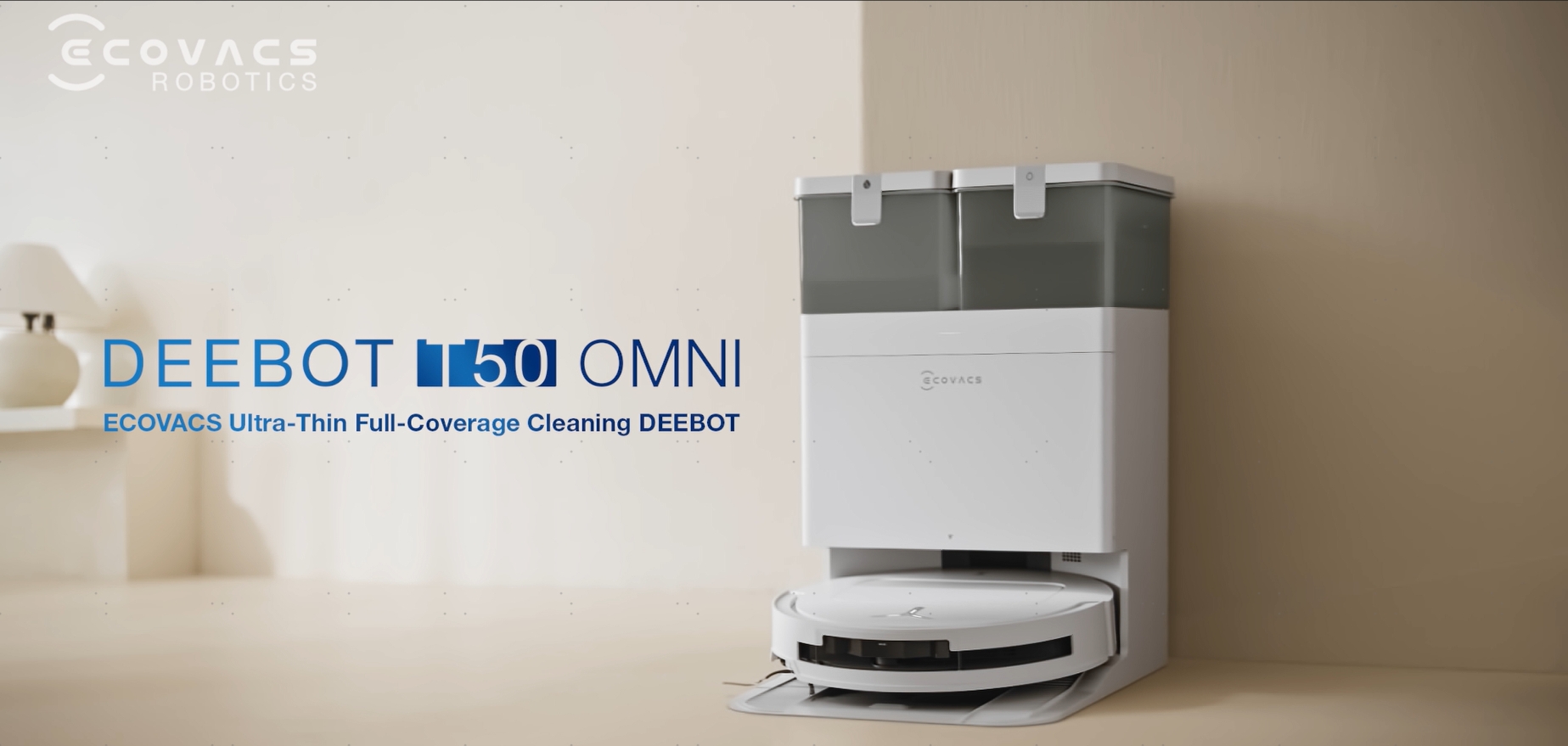 ECOVACS DEEBOT T50 Omni Robot Vacuum Cleaner with Mop Function