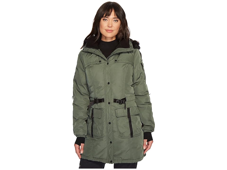 

Blanc Noir Knight Parka (Olive/Charcoal) Women's Coat