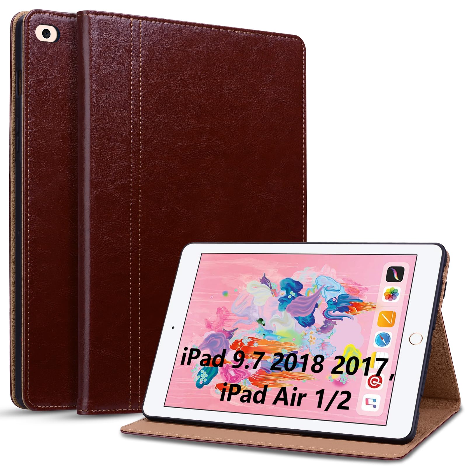 A-BEAUTY Funda Giratoria Compatible Con IPad 9.7 Pulgadas (6.ª/5.ª Generación 2018/2017)/iPad