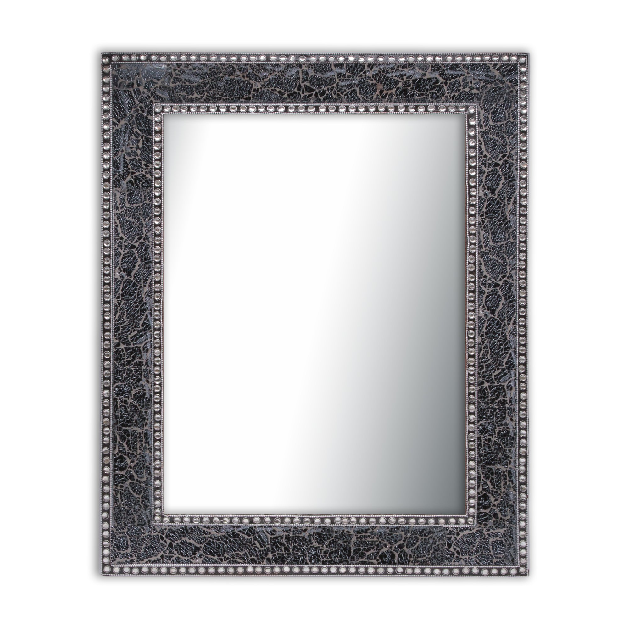 DecorShore Crackled Glass Mosaic Wall Mirror, 30