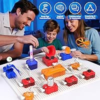Vista 4 de ACIKETO Kits de ciencia para niños, kit de exploración electrónica con más de 260 proyectos de circuito, experimentos físicos, placa de circuito
