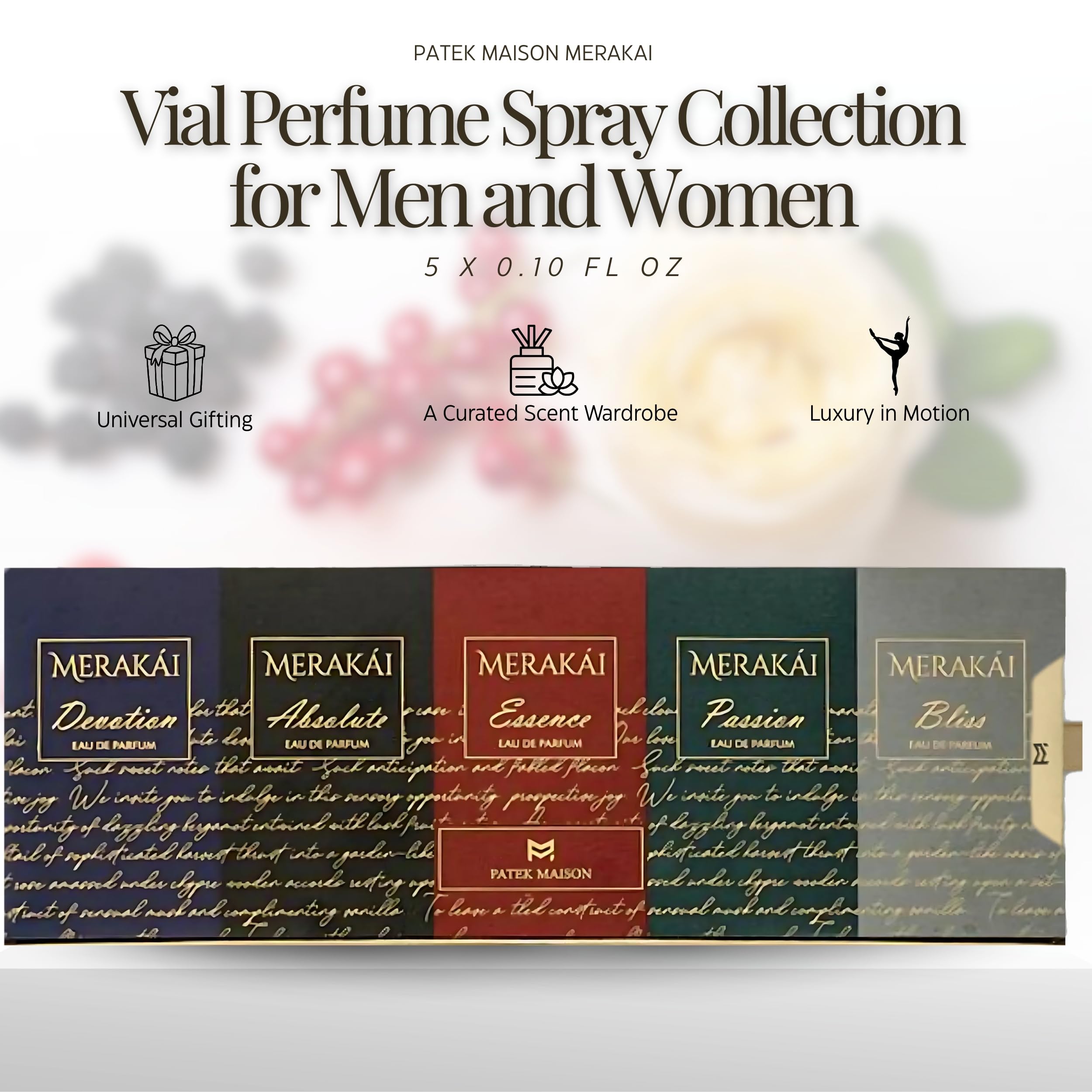 Amazon.com: Patek Maison Perfume for Women & Men Merakai Mini Gift