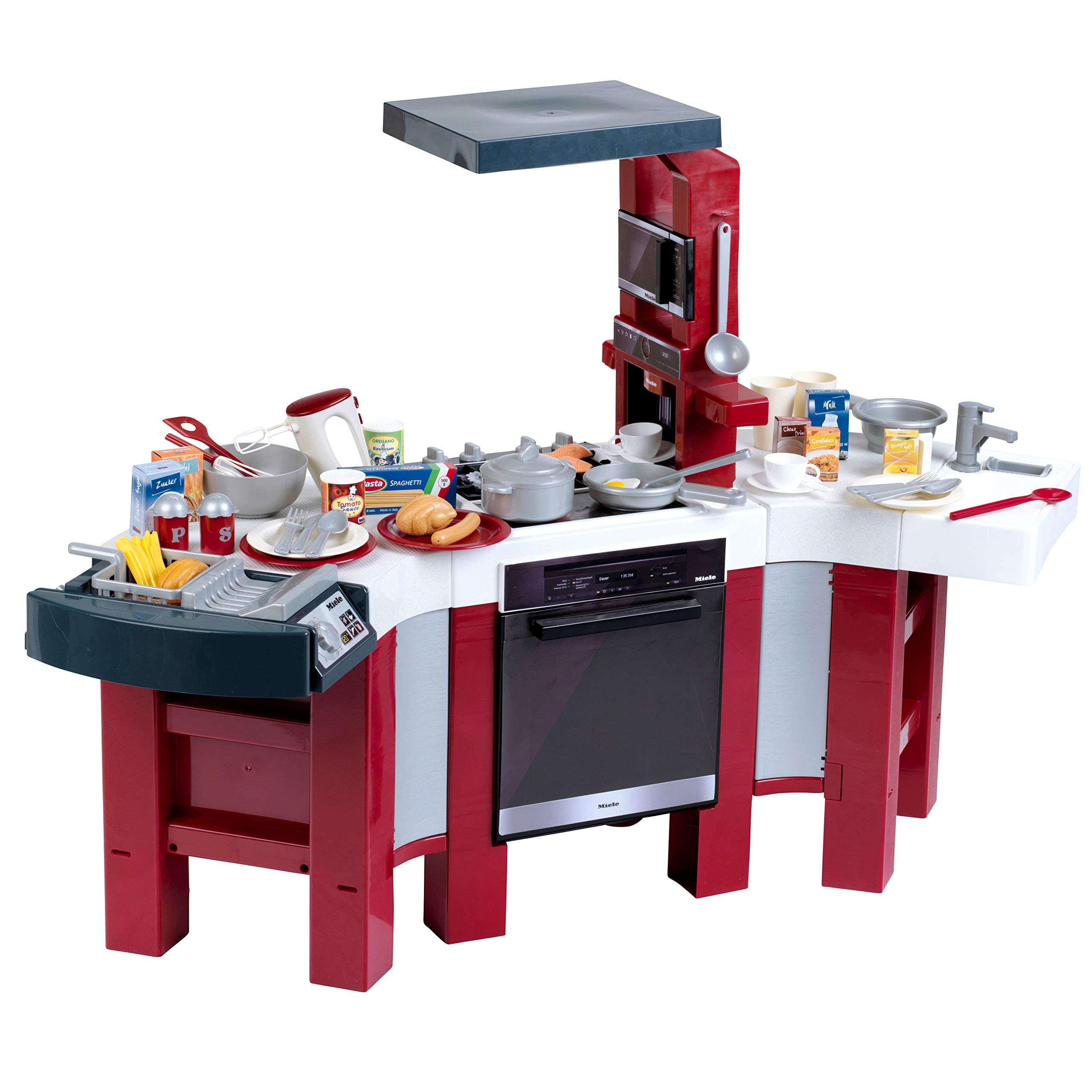 Theo Klein 7158 Cucina Miele Star, Cucina Giocattolo per Bambini Utilizzabile da Entrambi i Lati, con numerosi Accessori e Tante opzioni di Gioco, Giocattoli per Bambini dai 3 Anni in su