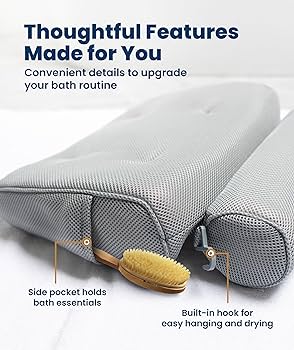 Amazon.com: Everlasting Comfort Luxury Bath Pillows for Tub with Amazon.com: Everlasting Comfort Luxury Bath Pillows for Tub with