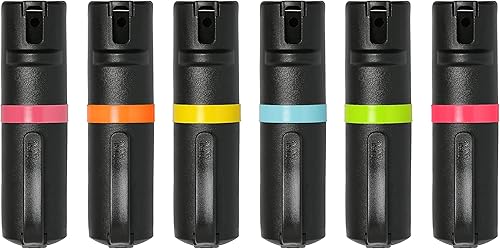 Miniatura 1 de POM - Gas pimienta con clip para bolsillo superior, máxima fuerza OC Spray para autodefensa, diseño táctico compacto y seguro, 25 ráfagas y rango de