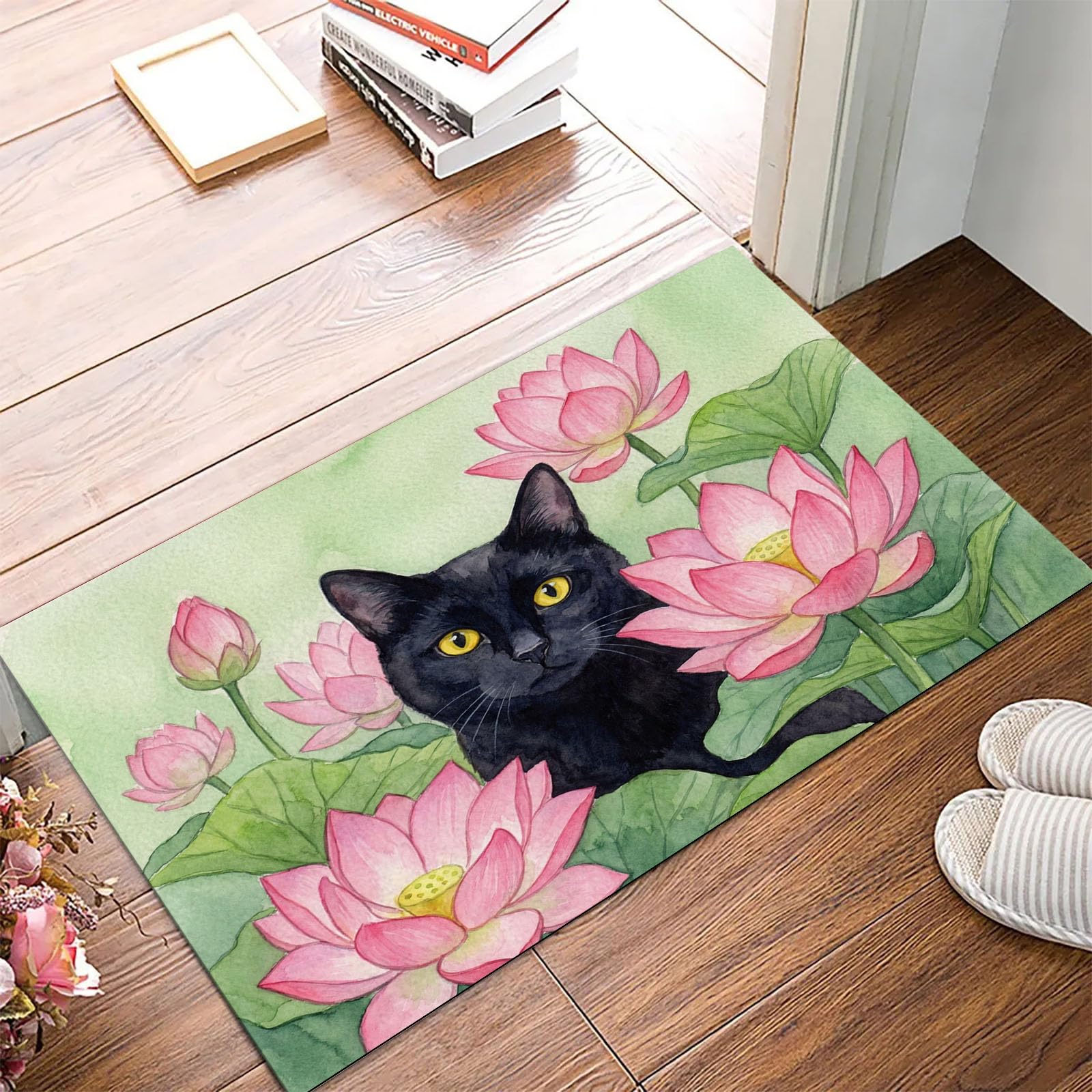 Tapis de sol absorbant lavable et antidérapant pour entrée propre