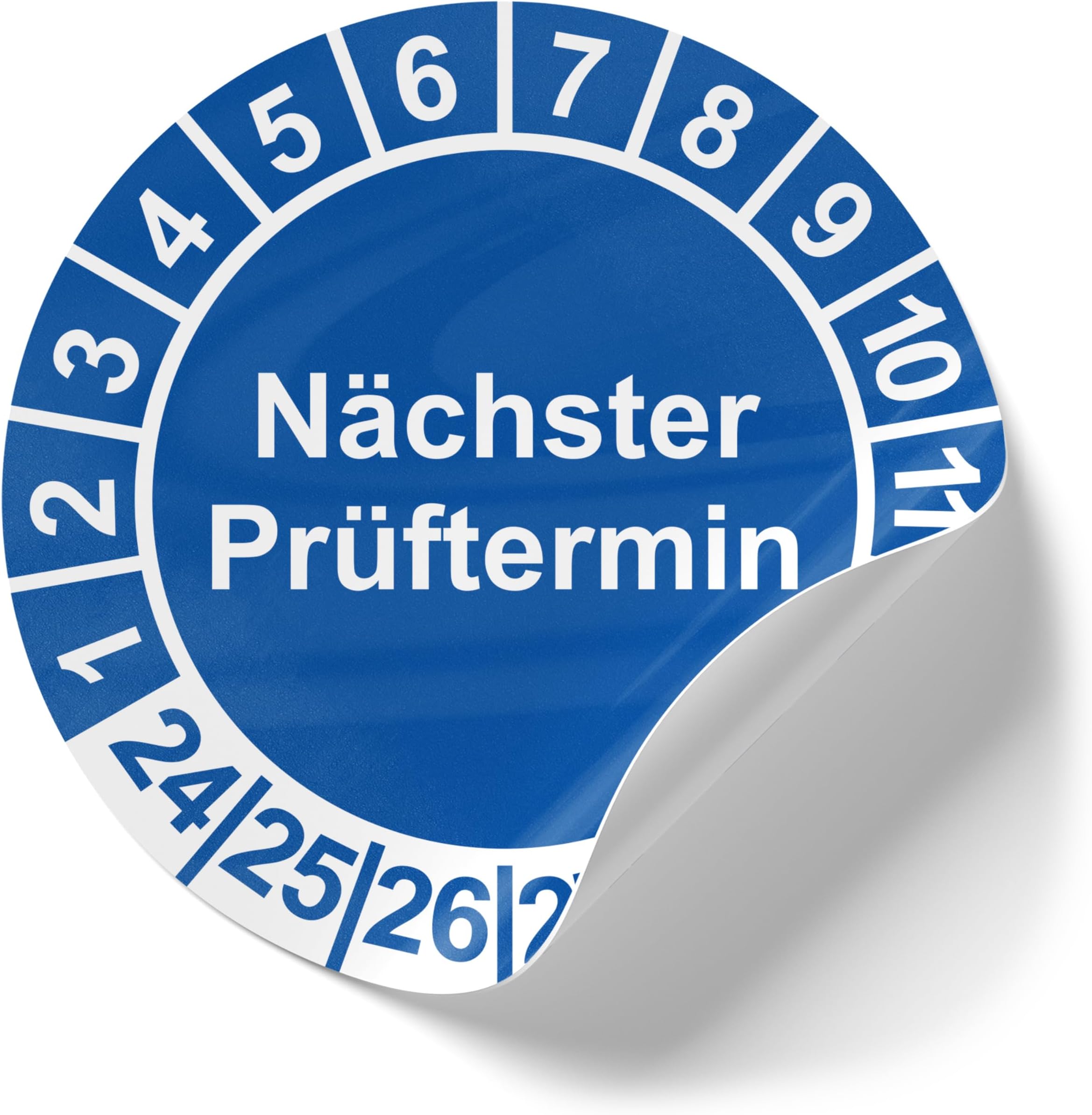 100 Prüfplaketten für DGUV V3 Vorschrift 3 , 30mm, 2023 - 2028, grün nächste Prüfung (100 Stück