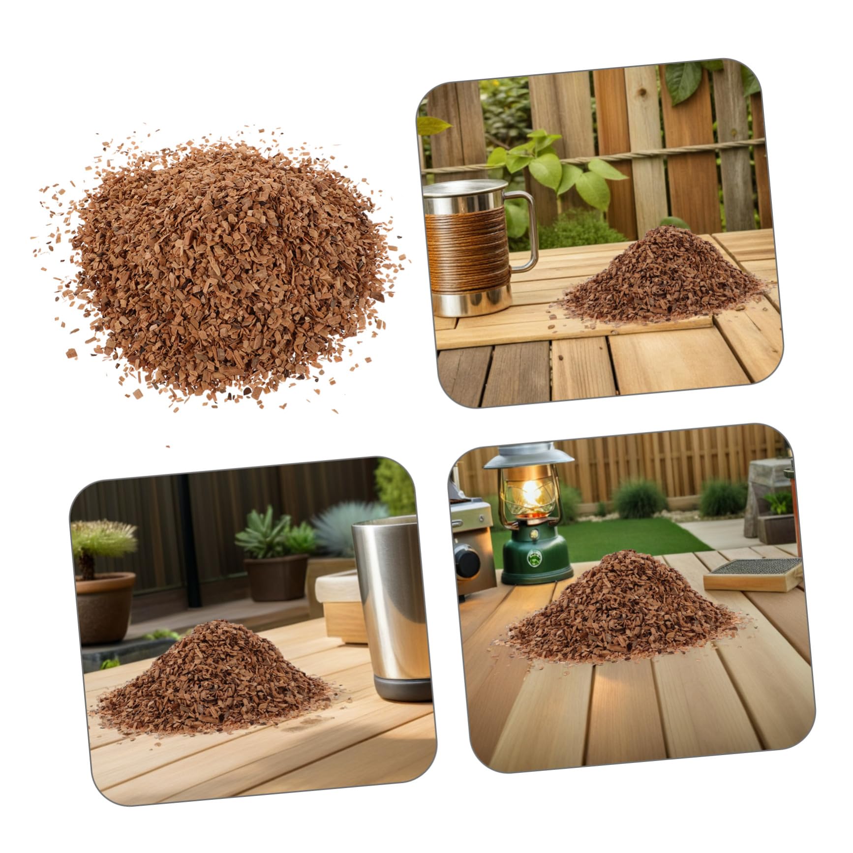 INOOMP Trucioli di Legno Ciliegio 1 Sacchetto per Affumicatura | Barbecue e Affumicatore, Accensione Rapida, Fumo Uniforme, Conserva i Succhi della Carne