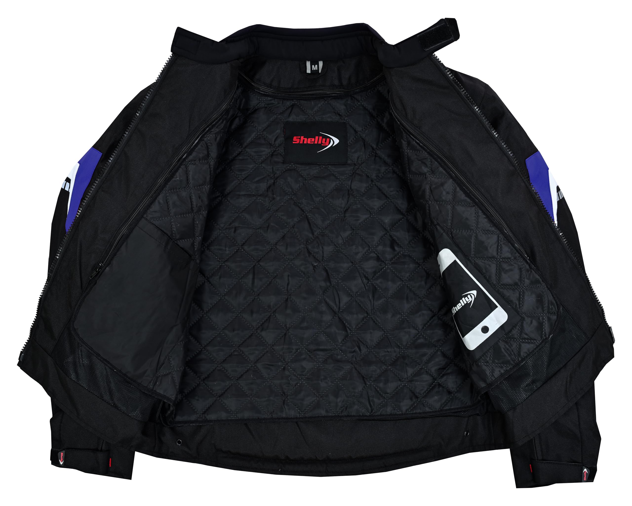 Shelly - Chaqueta de motocicleta prémium para hombre, para aventura/turismo, con tela Cordura, para verano, invierno, resistente al viento, para carreras y equitación