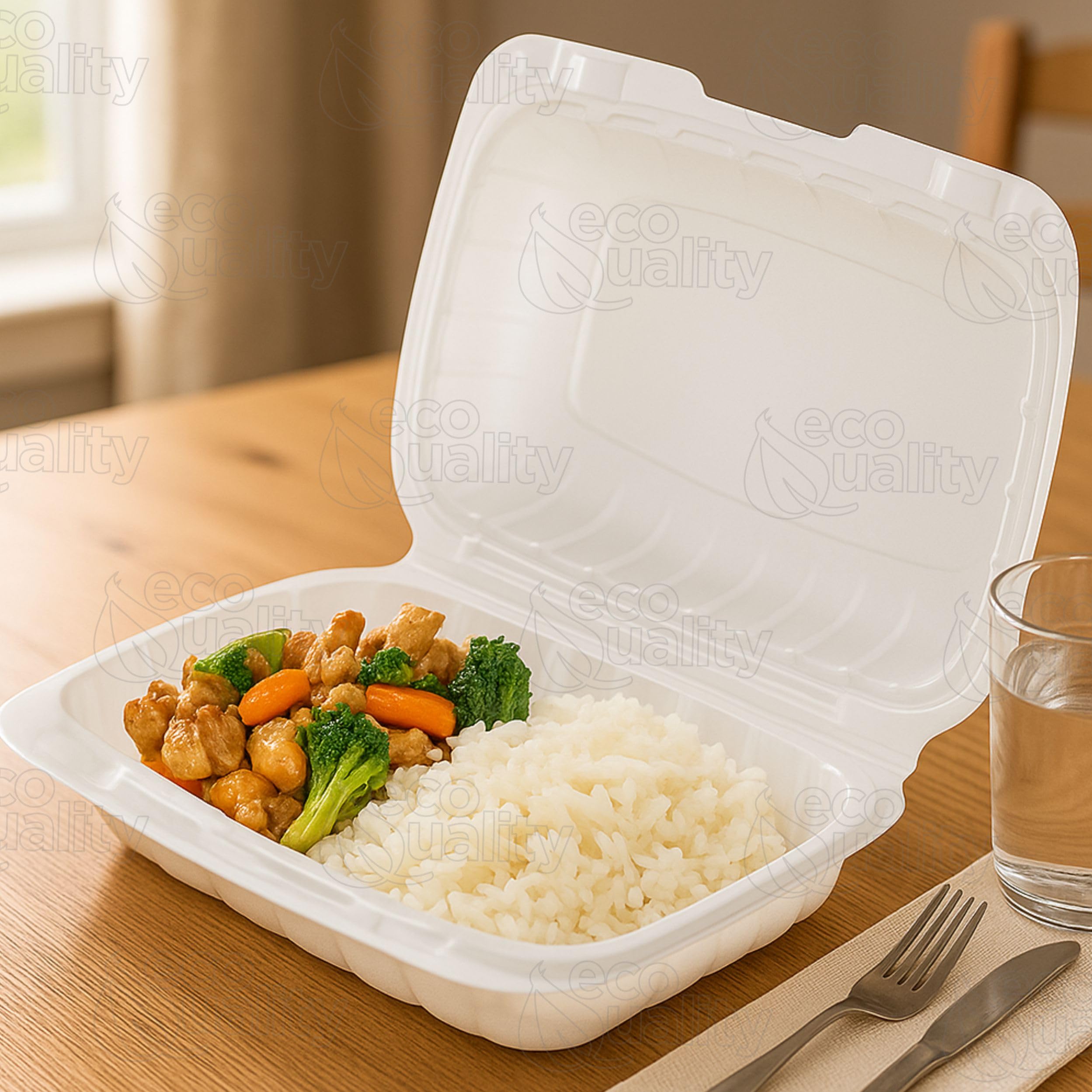 Amazon.com: [800 Pack] 9x6 Eco Friendly Clam Shell Take Out Food