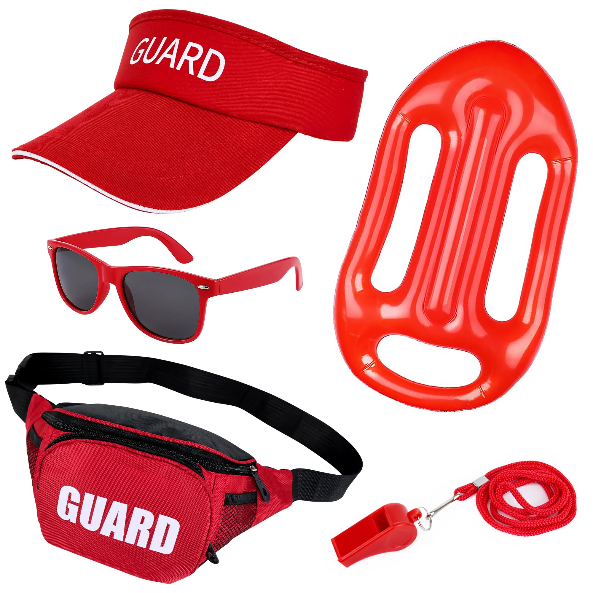 Goenb 5 PCS Life Guard Costume Accessories Kit