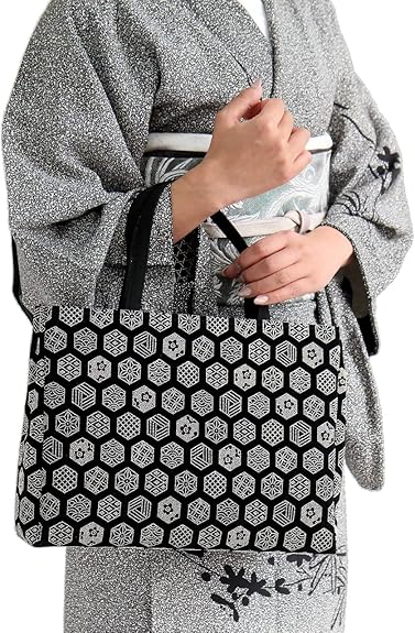 Amazon | [和物屋] 印伝風 (印傳調) 和装バッグ 和装 手提げバッグ 和