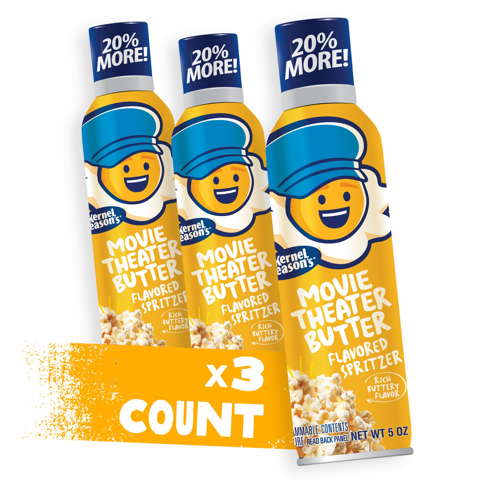 Kernel Season's Movie Theater Butter Spritzer, 5 Ounce (Pack of 3)