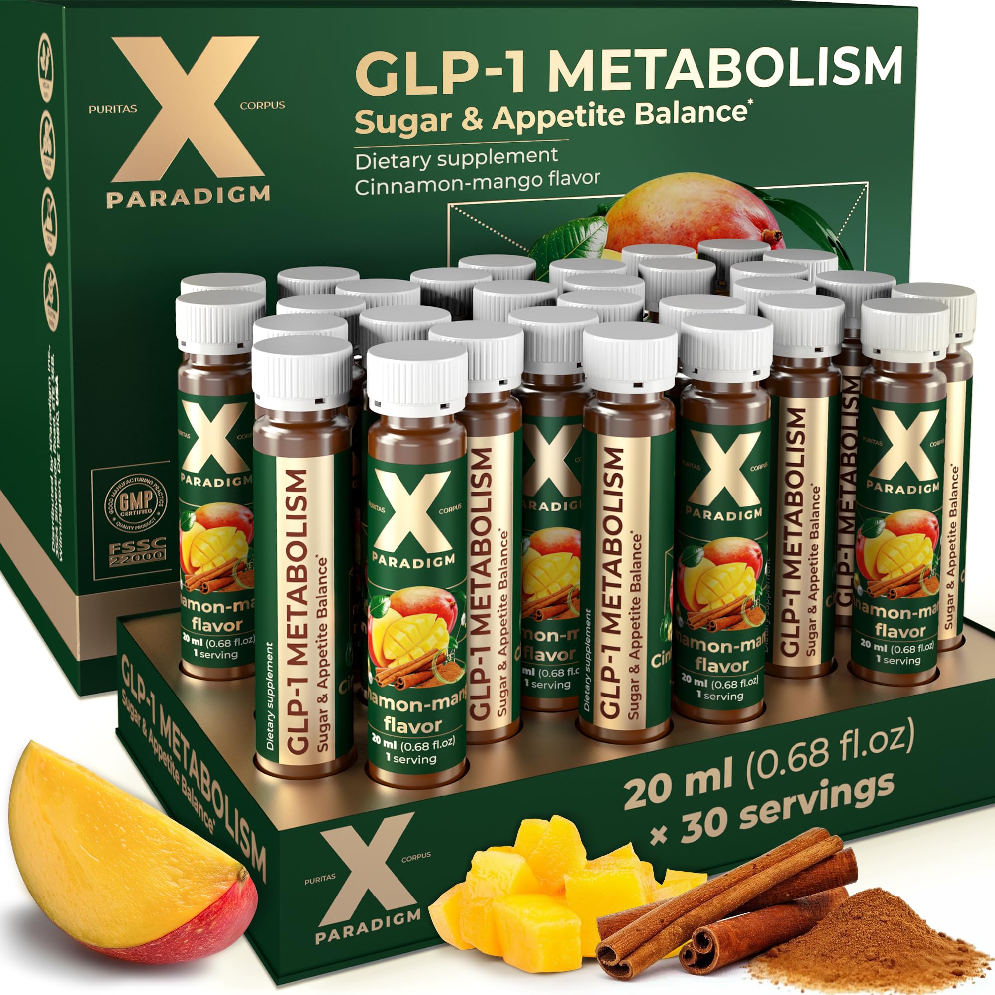 Liquid GLP-1 Metabolic Support Supplement, 30 Servings
