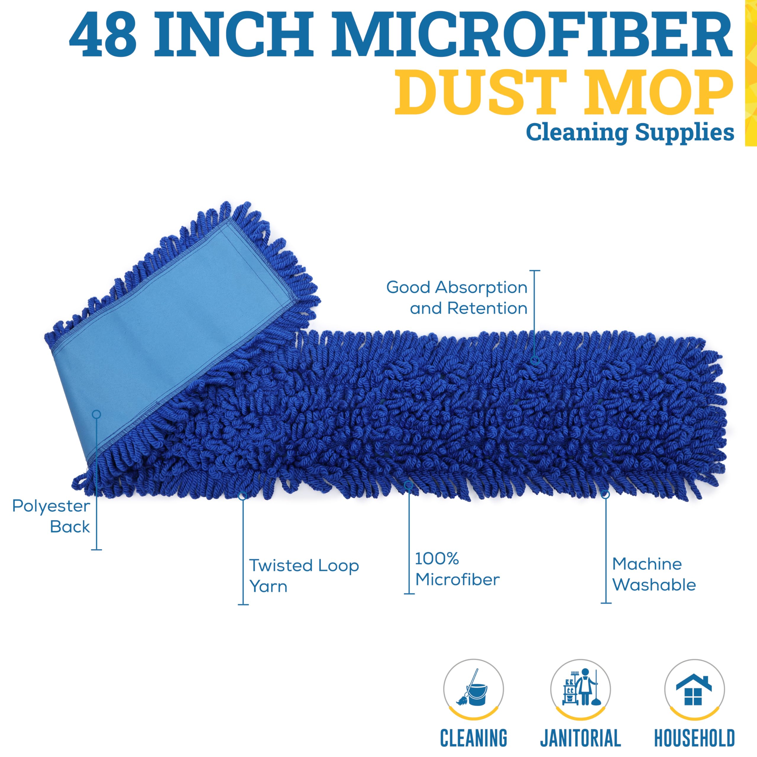 Ricarica per mocio in microfibra da 2 pezzi per mocio Vileda Spin and