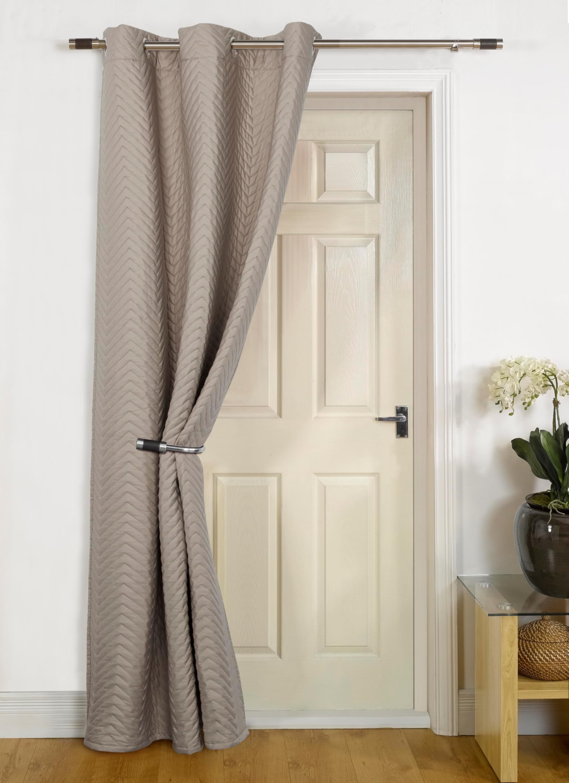 umlout Ontario Mink Thermal Winter Quilted Door Curtain- Saves Energy, Reduce Draughts, Lower Bills