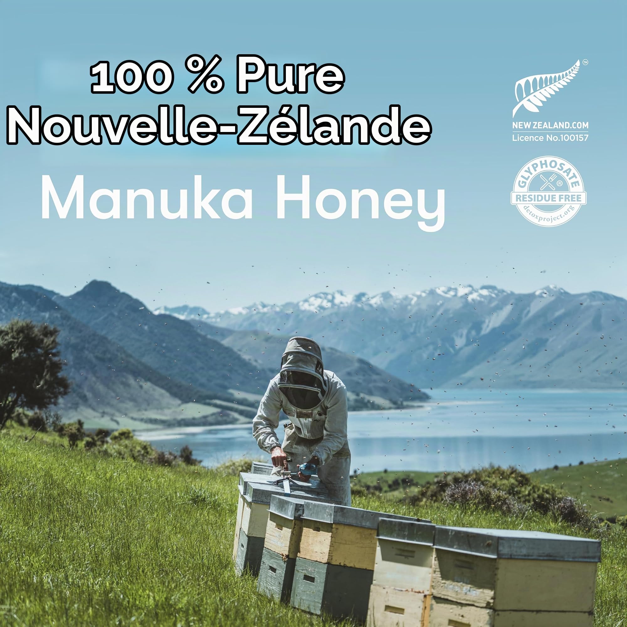 Miel de Manuka MGO 1130+ de New Zealand Honey Co. | Actif et brut | Fabriqué en Nouvelle-Zélande | 125g