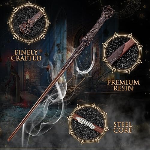 Miniatura 2 de Varita de mago, varita mágica de hechicero para niños, accesorios de disfraz de fiesta de cosplay, baúl