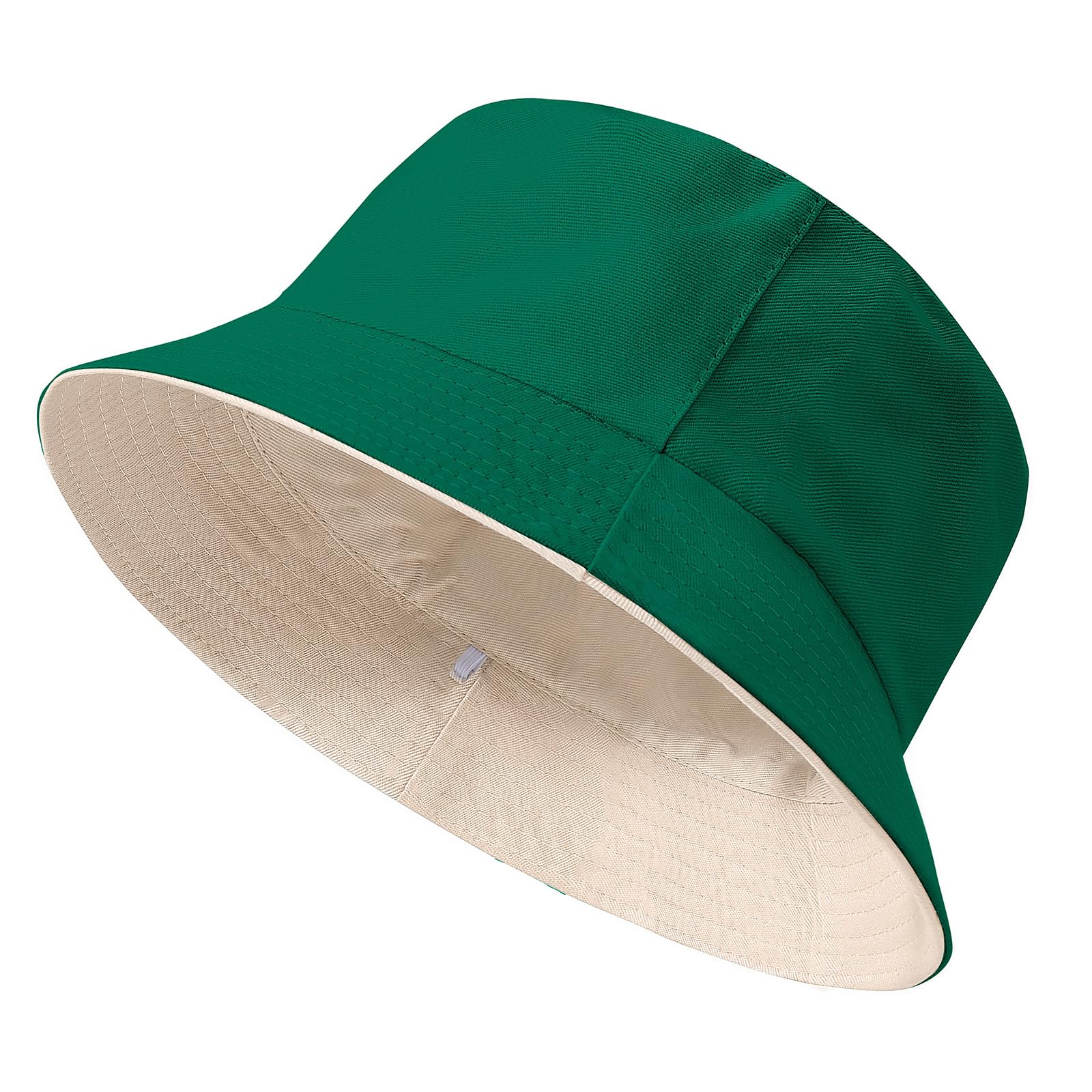 TOMEEK Fischerhut Herren Bucket Hat Damen Sonnenhut Reversibel Fischerhüte Baumwolle Sommerhut Unisex Anglerhut Doppelseitig Freizeithut Faltbar Einfarbige