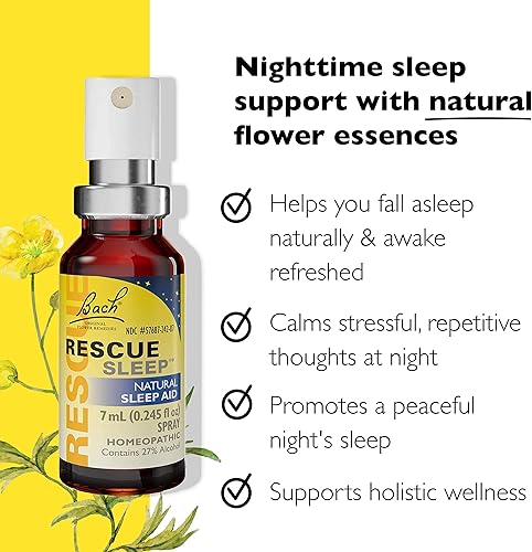 Miniatura 4 de Paquete de día y noche, spray de remedio de Bach RESCUE para aliviar el estrés natural [y] RESCUE SLEEP Spray, ayuda natural para dormir, 2
