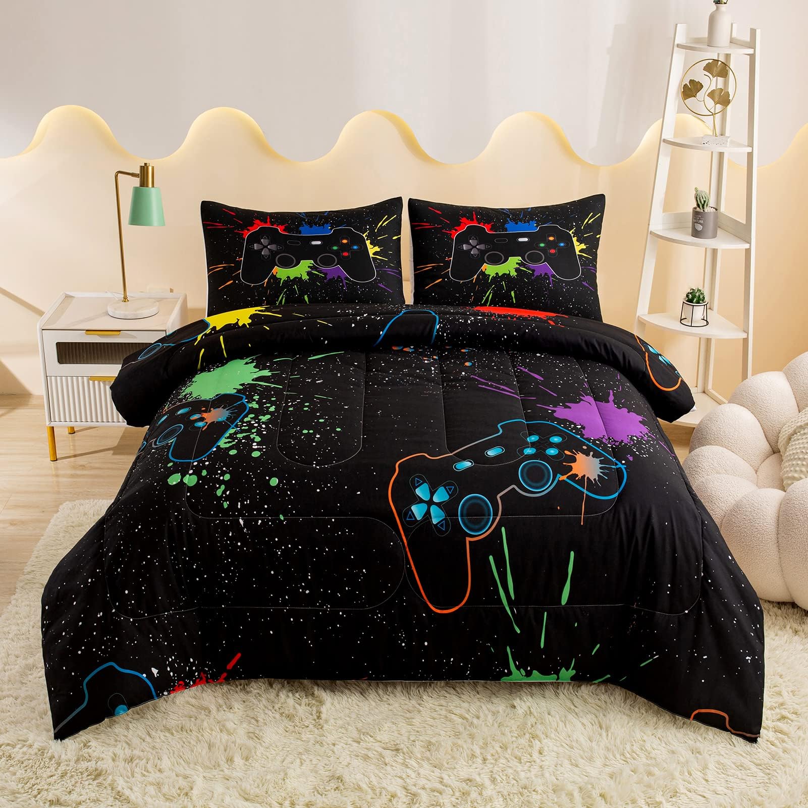 Gaming Comforter Set For Boys Kids Teens