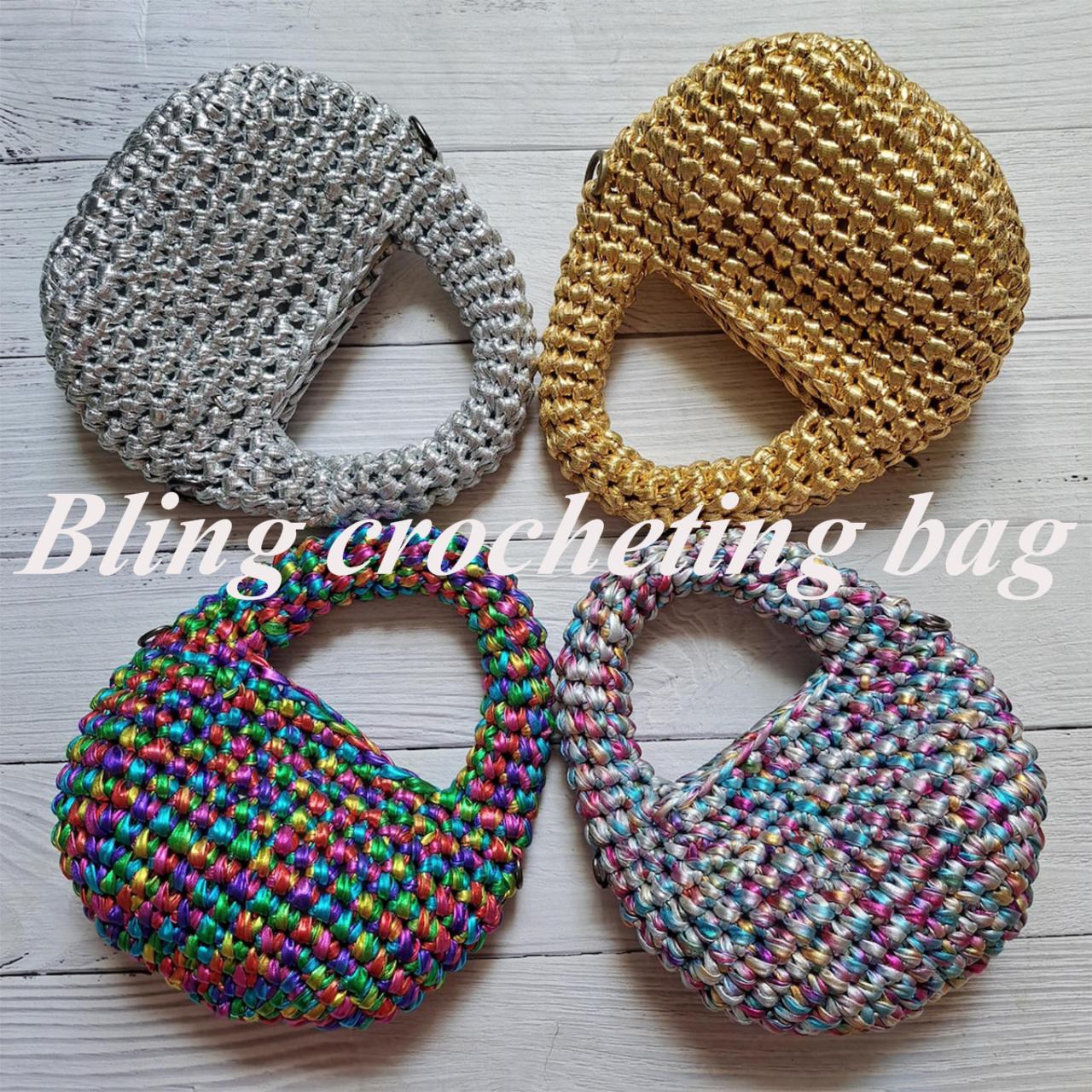 Amazon.com: Metallic T-Shirt Yarn 140 Yards Knitting Fabric