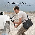 Lekufee Waterproof Hard Carrying Case for GoPro Fluid Pro AI 3-Axis Gimbal Stabilizer, Gopro Hero 13/12/11/10/9 Camera, Media Mod, and Other Accessories(Case Only)