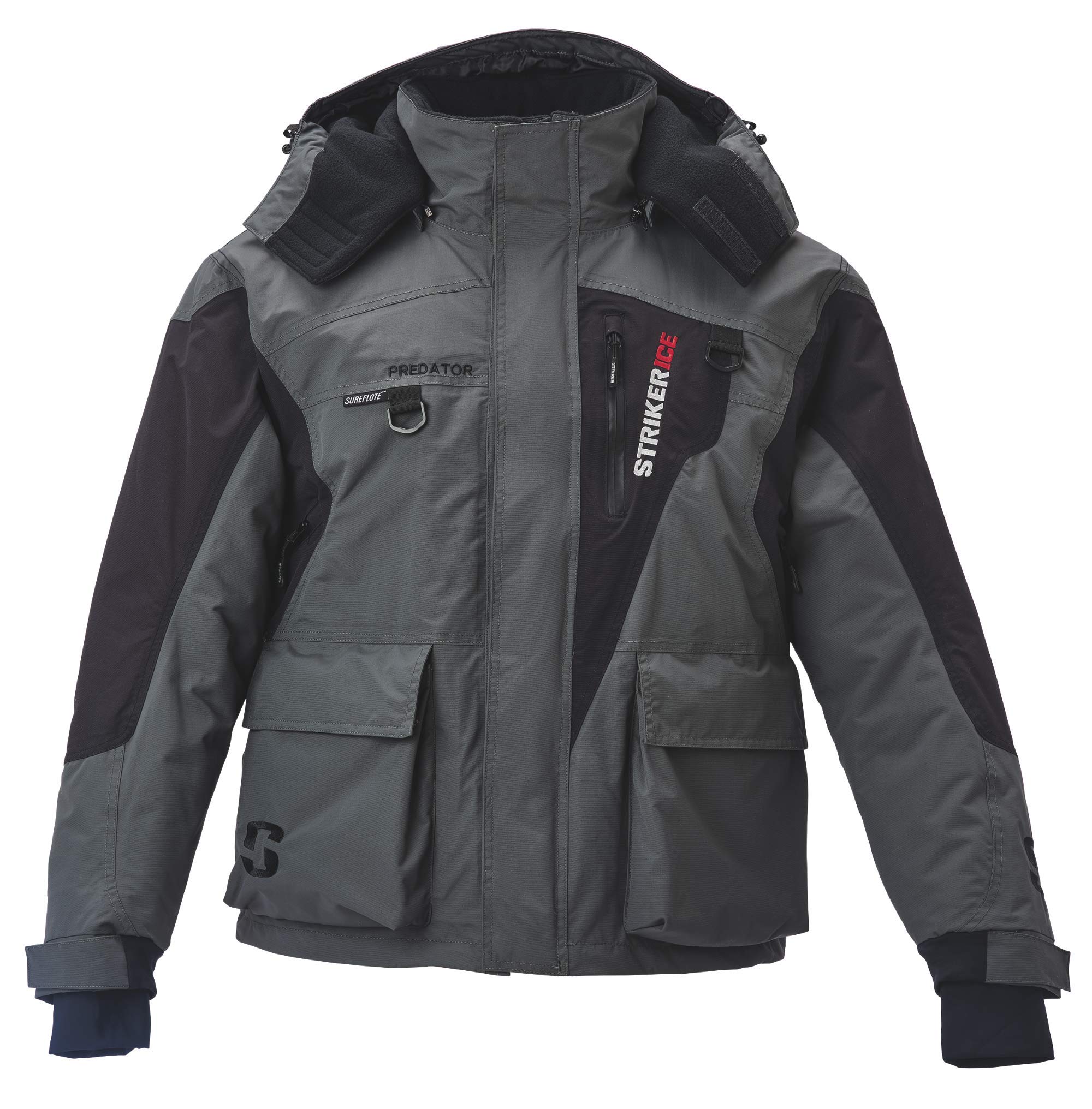 StrikerMen's Strikerice Predator Jacket, S–5xlt, Gray/Black Jacket
