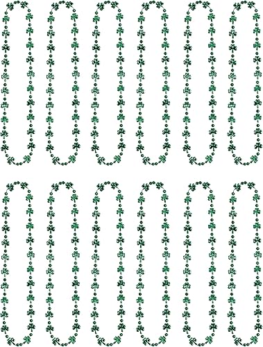 Miniatura 8 de Beistle Supplies - Collar con cuentas de trébol de plástico 327in color verde