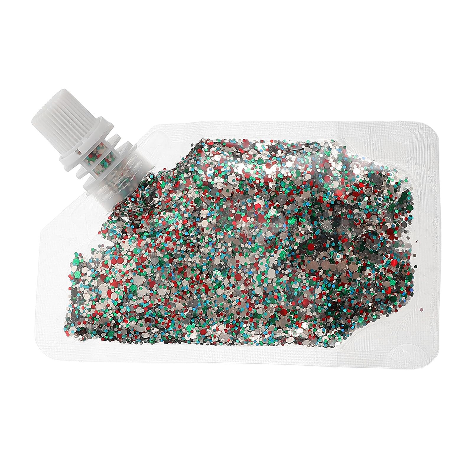 FRCOLOR 4 Piezas Festival Glitter Gel para Cara y Cuerpo con Lentejuelas Gruesas de Brillantina Líquida Fácil de Aplicar para Maquillaje Facial y Pelo Fiestas de Navidad y Mardi Gras