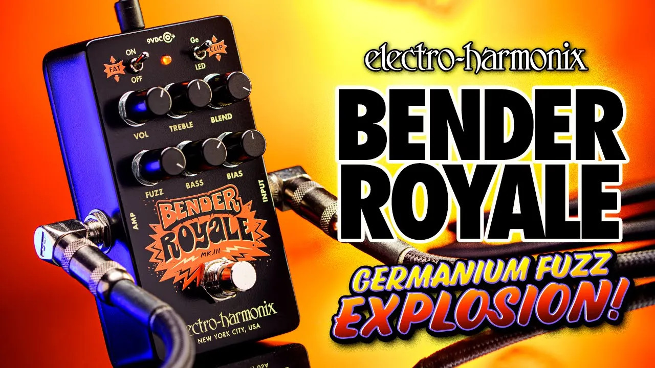 Amazon.com: Electro-Harmonix Bender Royale Germanium Fuzz, Orange