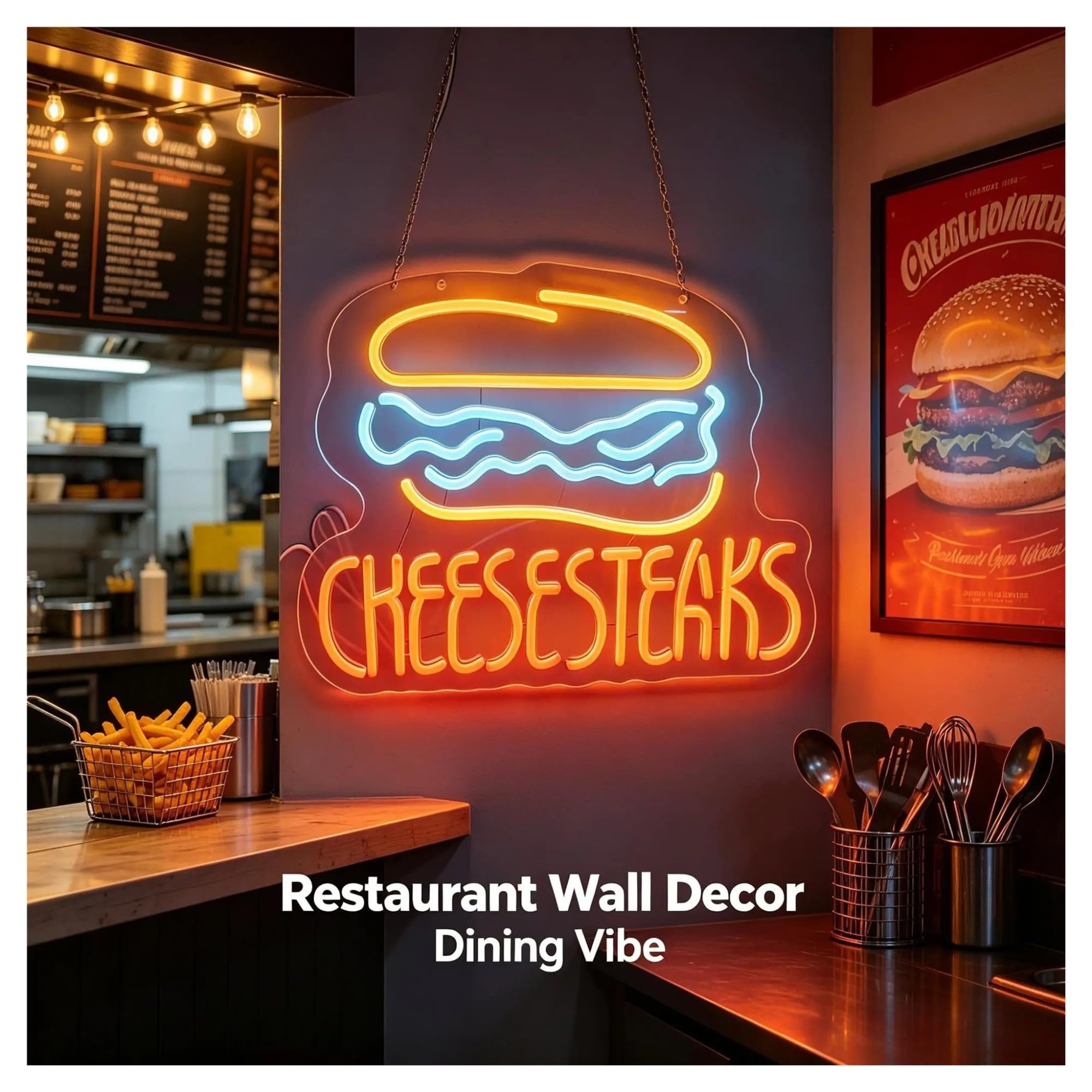 Insegna al Neon Insegna Al Neon Di Cheesesteaks
