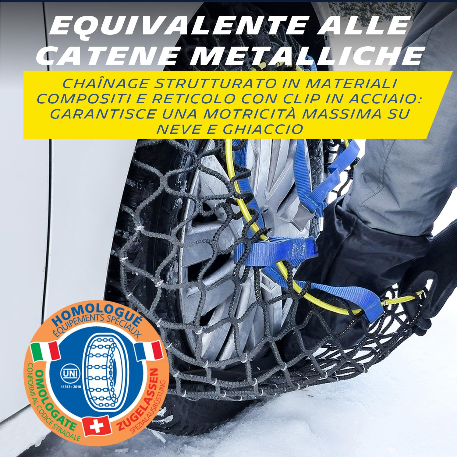 Michelin Easy Grip Evolution Catene calze da neve composite omologate per l’Italia n°EVO 19