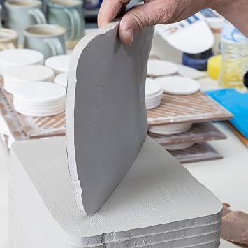 Clay Slab Roller for Ceramics & Slicer For Use With Wire Cutter (Not Included) - Create Clean, Consistent Clay Slabs for Your Ceramic Craftmanships (Plastic)