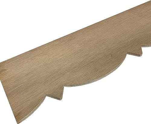 Tira de vieira de madera contrachapada, molduras de pareddecoración, piezas de 5-8 pies, 40 pies en total (6 pulgadas)
